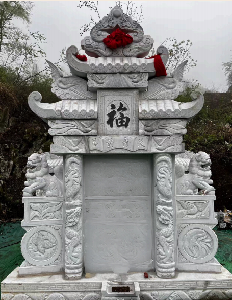一碑二柱双层架子