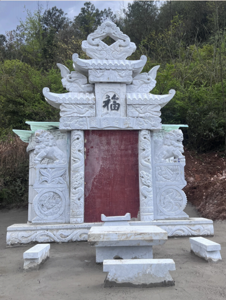 一碑二柱双层架子