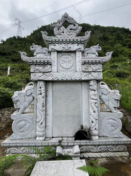 一碑二柱双层架子