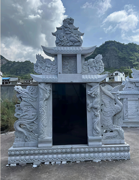 一碑二柱双层架子